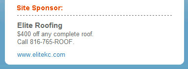 Site Sponsor Example